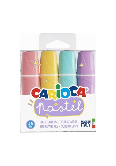 Carioca Pastel Marker  4'Lü