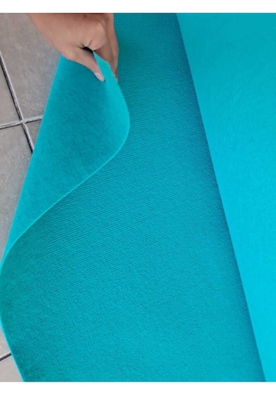 Rip Halıfleks 2 X 28 Metre Turkuaz Ofis Fuar Halısı Rip Halı Ucuz Çok Renkli