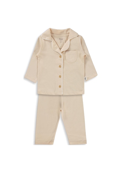 Civil Baby Basic 6-18 Ay Pijama Takımı - Kahverengi Taba