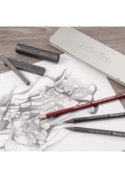 Cretacolor Graphite Eskiz Seti 9 Parça Metal Kutu 16029