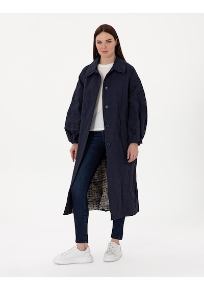 Pierre Cardin Kadın Lacivert Trençkot 50300874-vr033 Lacivert