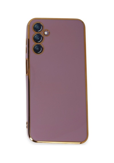 Samsung Galaxy Uyumlu M14 5g Kılıf Volet Silikon - Mor Bz8683140623616