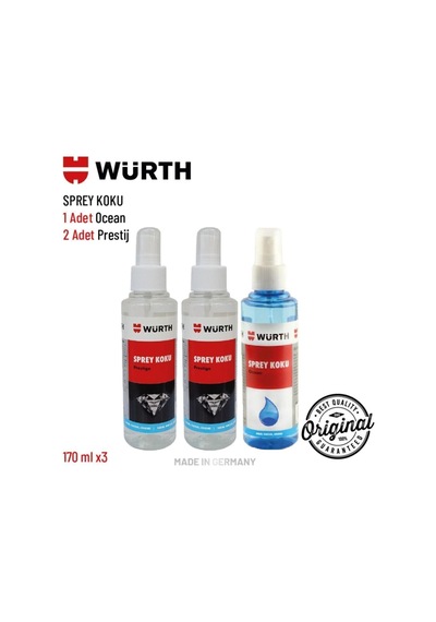 3'lü Sprey Koku Setleri 2 Adet Prestij + Ocean 150ml X 3