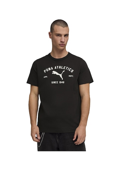 Puma Class Graphic Erkek Siyah Günlük Stil T-shirt 69222601