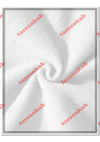 Tarzsokak Chicago Letter Baskılı Erkek Sweatshirtleri Kışlık Bisiklet Yaka Kapüşonlu Sokak Stili Polar Beyaz