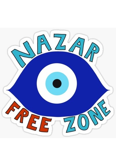 İlginç Nazar Boncuğu Sticker Duvar  Araba Yapıştırma Md10