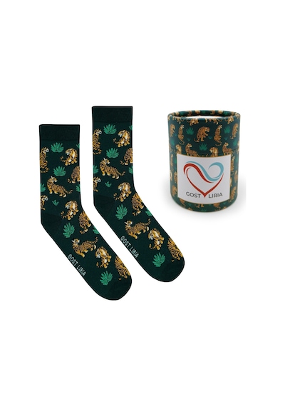 Gost Liria Tiger Socks Desenli Unisex Soket Çorap Yeşil