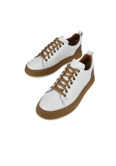 Ziya Erkek Hakiki Deri Günlük Sneaker 161983z870 Beyaz 161983z870 500 40