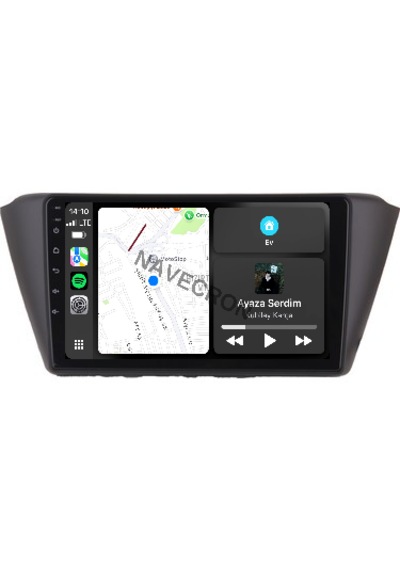 Skoda Fabıa 2015-21 9" Uyumlu Androıd Multimedya Gerçek 2/32 Kablosuz Carplay Geri Görüş Kameralı 9"