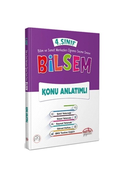 4. Sınıf Bilsem Konu Anlatımlı Editör Yayınları