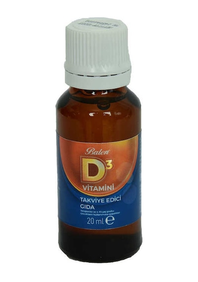 D3 Vitamini Takviye Edici Gıda 20 Ml