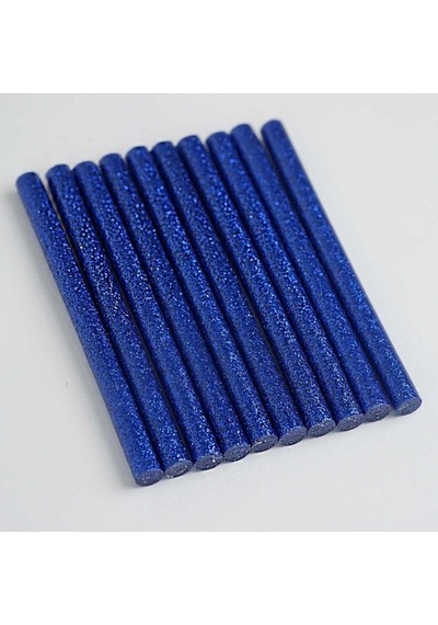 Mühür Mumu Simli Çubuk Sıcak Tutkal 7Mm X 10Cm 12Li Lacivert Renk