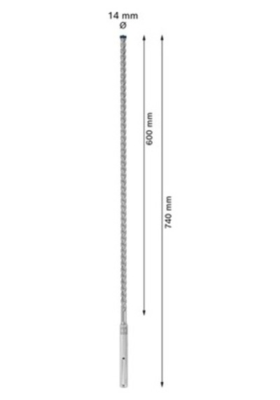 14 X 740 Mm Yeni Delme Ucu, Çok Amaçlı Kullanım İçin Uygun