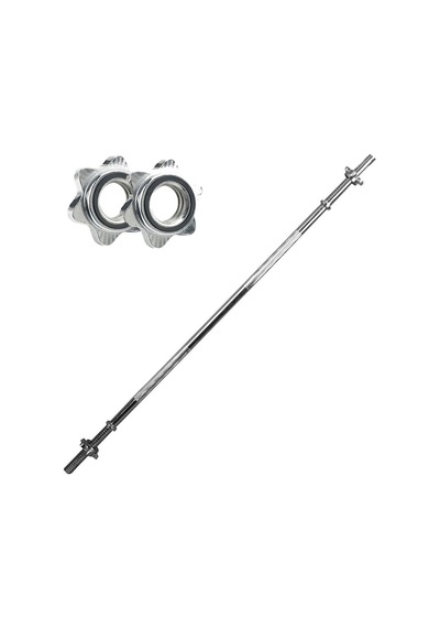 Leyaton Düz Bar 120 Cm Krom Ağırlık Barı Halter Barı