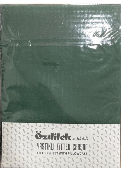 Özdilek Colurist Lastikli Fitted Tek Kişilik Çarşaf Takımı 100 X 200 +30 Cm 30 Cm Yükseklik Zümrüt Çok Renkli
