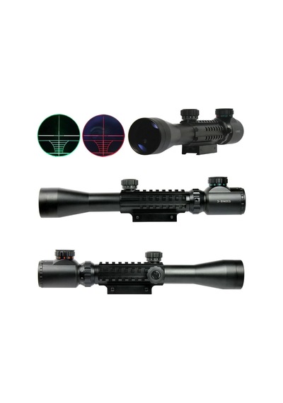 3-9x40 Zoomlu Dürbünü Kızaklı Açık Gri