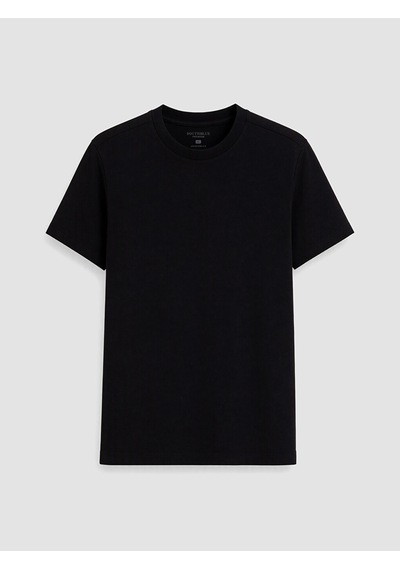 LC Waikiki Lc Waıkıkı Siyah Slim Fit Kalın Kumaş Tişört /02