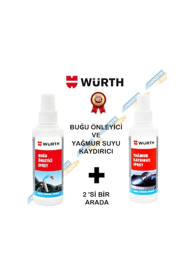 Würth Yağmur Suyu Kaydırıcı Ve Buğu Önleyici Set