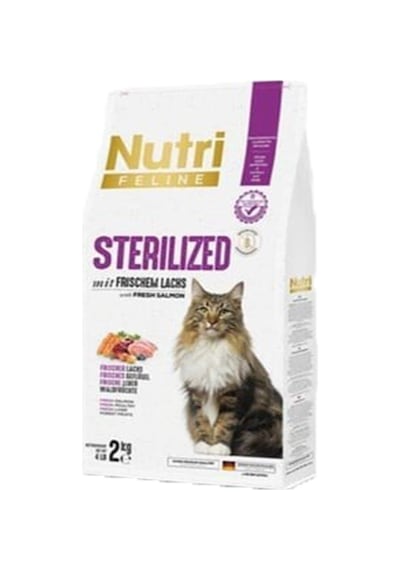 Nutri Feline Sterılızed Frıschem Lach Salmon 2kg Kısır Somon Kedi Maması