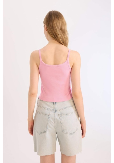 DeFacto 	Coool Fitted Vücuda Oturan Fitilli Kaşkorse Askılı Basic Düz Atlet B0563AX25SMPN649