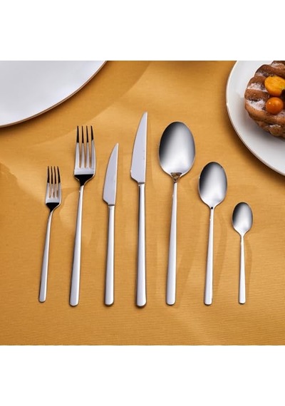 Boreas Platin 12 Kişilik 84 Parça Çatal Kaşık Bıçak Takımı Diğer