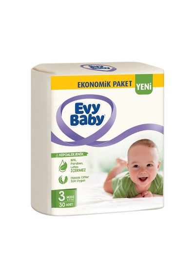 Bezi Midi Ekonomik 3 Beden 30 Adet Diğer