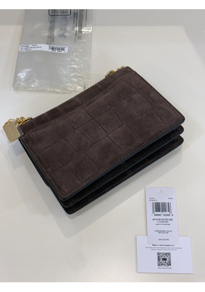 Coach Mini Klare Kadın Çanta Süet Kahve