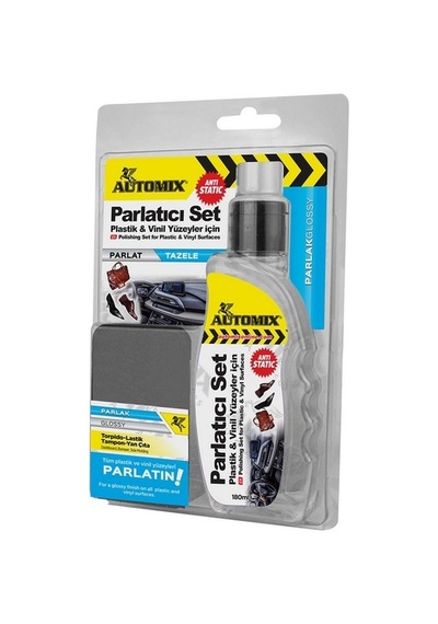 Automix Parlatıcı Set Torpido Tampon Yan Çıta Gibi Plastik ve Vinil Yüzeyler İçin 180 ML