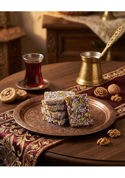 500 Gr Fıstıklı/ 500 Gr Cevizli Cezerye