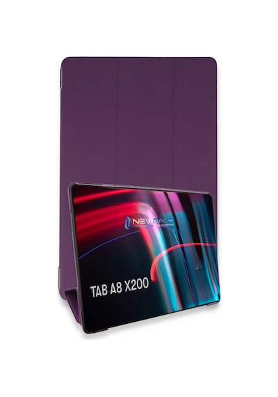 Samsung Galaxy X200 Tab A8 10.5 Kılıf Tablet Smart Kılıf - Mor Arka Kapak