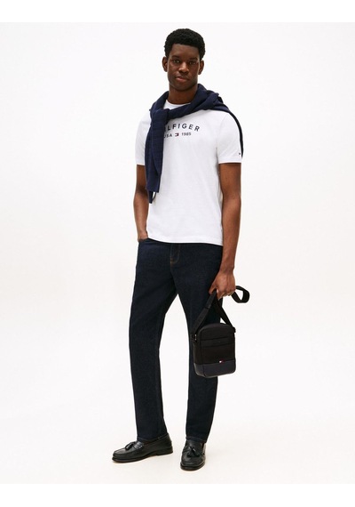 Tommy Hilfiger Th Nylon Erkek Siyah Travel Mini Reporter-8502 Siyah