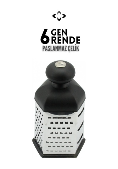 Paslanmaz Çelik 6 Gen Rende Çok Yönlü Patates Sebze Sarımsak Rendesi Fonksiyonlu Topuzlu Rende Çelik Diğer