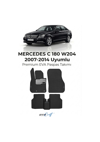 OtoCraft Mercedes C 180 W204 2007-2014 Araca Özel 3d Havuzlu Eva Paspas Tam Set 5 Parça