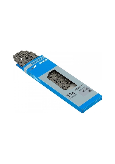 Shimano Cn-E8000 11 Vites 126 Bakla E-Bıke Zincir Gümüş