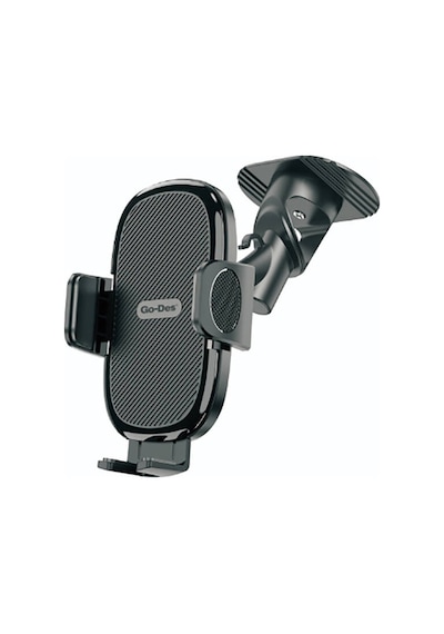 360 Oynar Başlıklı Düz Zemin Araç İçi Telefon Tutucu Go Des Gd-hd990 Siyah