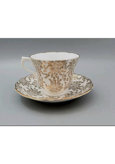 Vintage Gold Royal Vale Çay Fincanı Altın