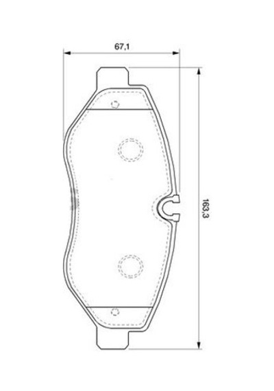 Ön Fren Balatasi-tek Teker- Vw Crafter 06-16 Mercedes Sprinter 06-16 / Sprinter 2017-- Mga-55215