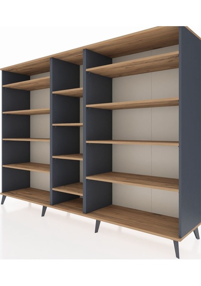 Hyperion Dolap 11 Raflı 220x44x163 Antrasit-çam Atlas Çam - Antrasit Hyperion Dolap 11 Raflı 220x44x163 Antrasit-çam Atlas Çam - Antrasit