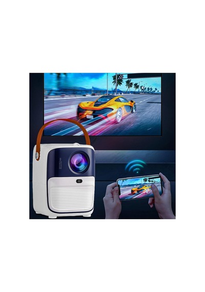Android Mini Projeksiyon Cihazı Wifi Bluetooth Usb 4k 1080p Ev Sineması