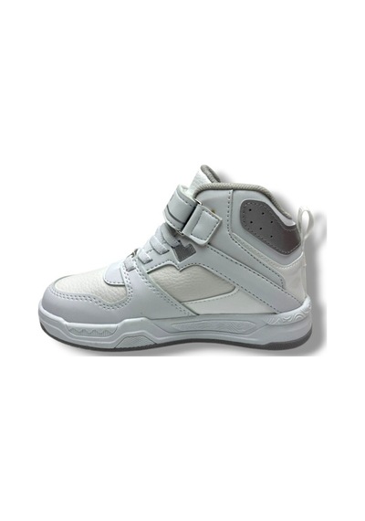 Ndrops 021-26 Deri Cırt Bantlı Çocuk Spor Bot 31-35 Beyaz