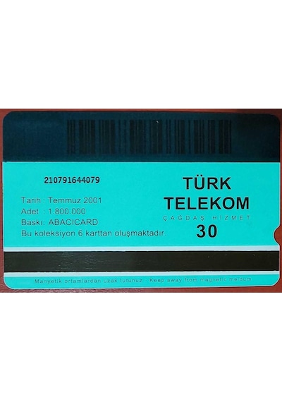 Taşıtlar Durunca Geçmelisin - Sen Geleceğimizsin Telefon Kartı 30'luk. Temmuz 2001.