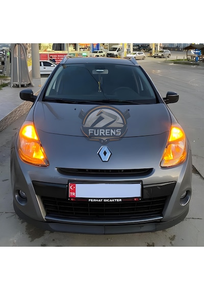 Renault Clio 3 2007-2013 Uyumlu H Lip Esnek Ön Lip 2 Parça Karlık Ön Ek Tampon Altı Dill
