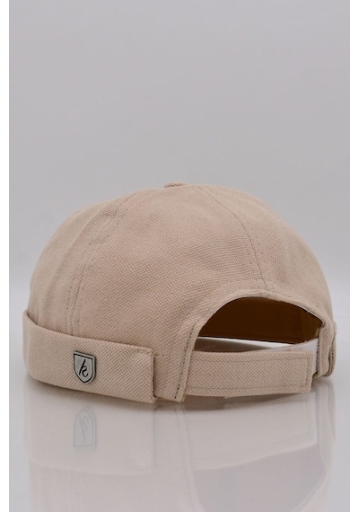 Külah Erkek Hipster Premium Cap Bej Docker Şapka-Bej-Standart
