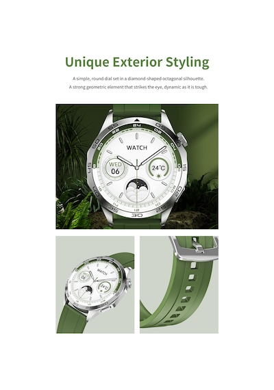 Vwar Watch Gt4 Amoled Ekran 45 MM + 3 Kordonlu Akıllı Saat (İthalatçı Garantili)