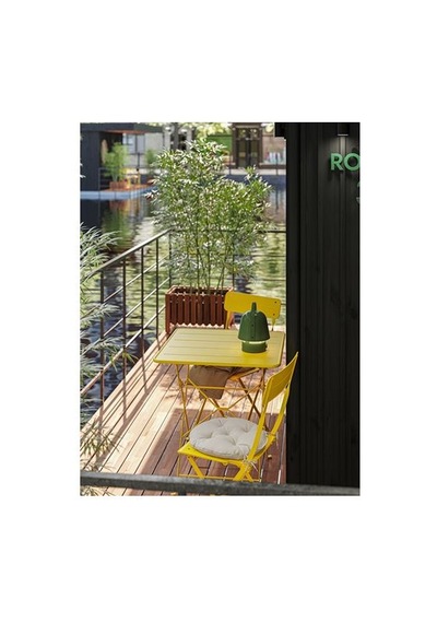 Ikea Sundsö Katlanabilir Masa, Parlak Sarı, 65x65 Cm
