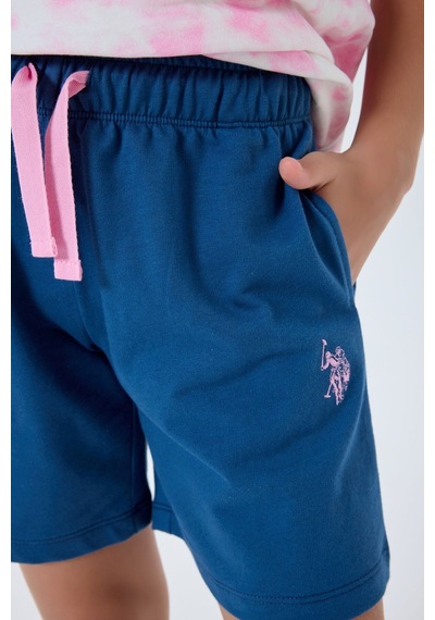 U.s. Polo Assn. Kız Çocuk Pembe Şort Takım Us2520-c-v1 Pembe
