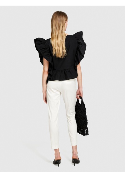 Sisley Trousers Kadın Krem Pantolon - 324p4gv3l5ah6