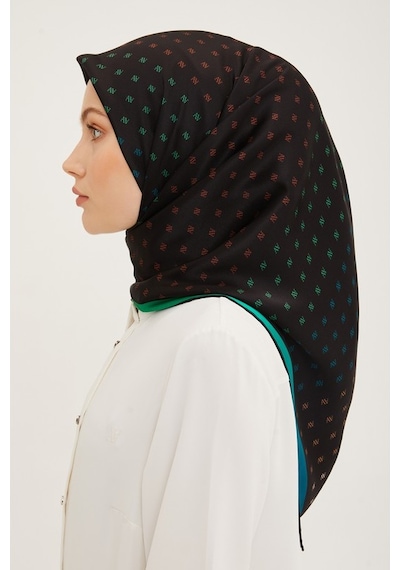 Armine Saf İpek Eşarp Sura İpek - 8936d01 04 Siyah