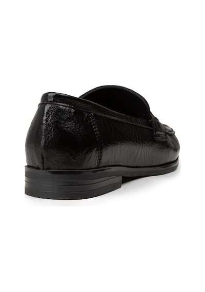 Deery Kadın Siyah Toka Detaylı Loafer Ayakkabı - K0040zsyhc01