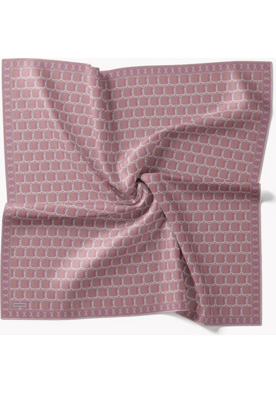 Silk Home Twill İpek Eşarp Zincir Bakır Çok Renkli